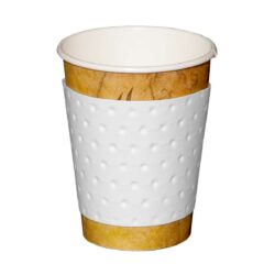 ידיות בידוד לכוסות שתיה חמה Coffee Hand - קופי הנד A לכוסות 180 - 250 מ״ל - 1000 יחידות