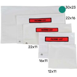מעטפות פקינג ליסט Packing List חלק 30X23 ס״מ - 500 מעטפות