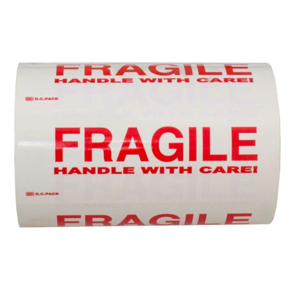 מדבקות 170X65 FRAGILE מ״מ - 500 מדבקות