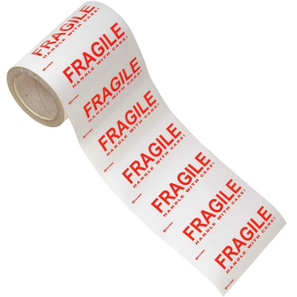 ⁦מדבקות 170X65 FRAGILE מ״מ - 500 מדבקות⁩ – תמונה ⁦2⁩