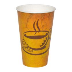כוסות נייר לשתיה חמה 330 מ״ל - סדרת Café Marble - קפה גרניט / מרבל - 1000 כוסות
