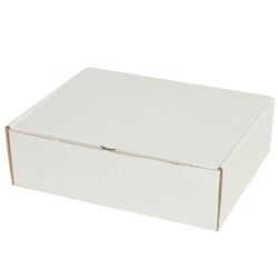 קופסאות קרטון לבן ממבלט 230X185X75 מ״מ