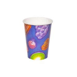כוסות נייר לשתיה קרה 250 מ״ל סדרת פירות