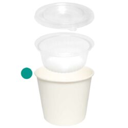 כוסות למארז Combi Cup, לבן - 1,100 מ״ל - קרטון 500 כוסות