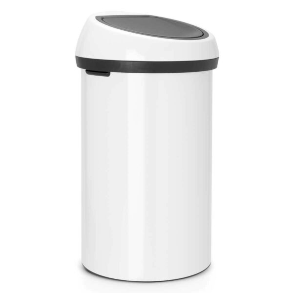 ⁦פח אשפה טאץ 60 ליטר לבן Brabantia - משלוח חינם⁩ – תמונה ⁦3⁩