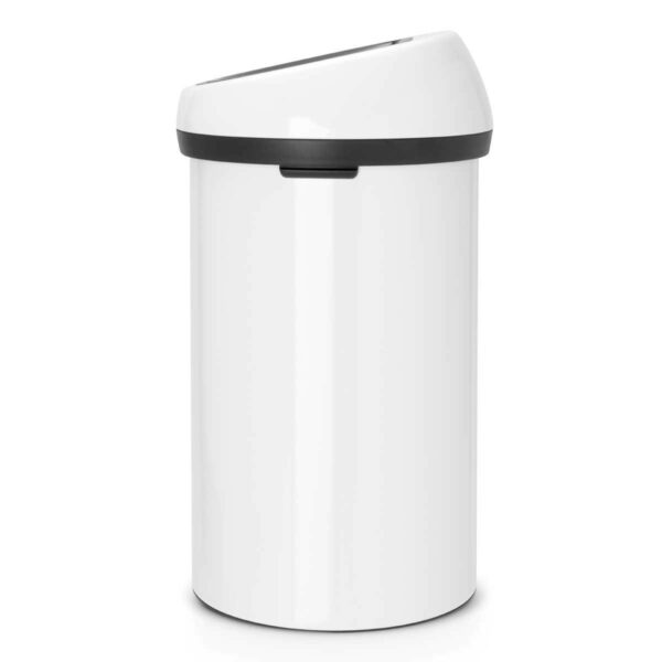 ⁦פח אשפה טאץ 60 ליטר לבן Brabantia - משלוח חינם⁩ – תמונה ⁦2⁩