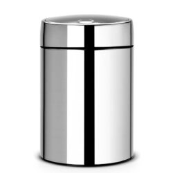 פח אשפה סלייד 5 ליטר מבריק כולל תליה Brabantia לשירותים במשרד