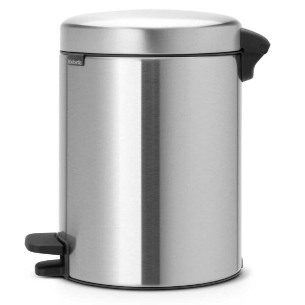 ⁦פח פדל 5 ליטר מט FPP ללא סימני ידיים Brabantia - NewIcon לשירותים במשרד - משלוח חינם⁩ – תמונה ⁦4⁩