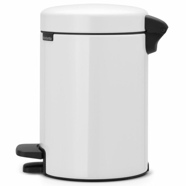 ⁦פח אשפה פדל 3 ליטר לבן Brabantia - NewIcon לשירותים במשרד - משלוח חינם⁩ – תמונה ⁦3⁩