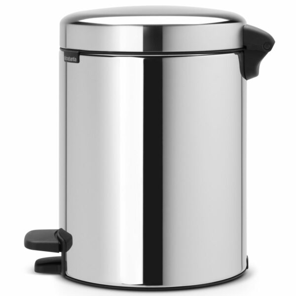 ⁦פח פדל 5 ליטר מבריק Brabantia - NewIcon לשירותים במשרד - משלוח חינם⁩ – תמונה ⁦4⁩