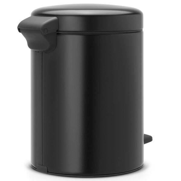 ⁦פח פדל 5 ליטר שחור מט Brabantia - NewIcon לשירותים במשרד - משלוח חינם⁩ – תמונה ⁦3⁩
