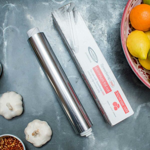 ⁦רדיד אלומיניום Speedwrap 300 - גליל מילוי למכשיר עטיפה מקצועי⁩ – תמונה ⁦2⁩