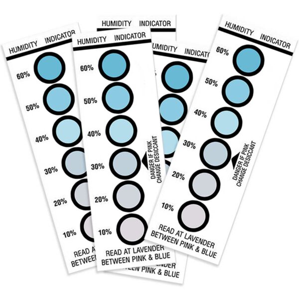 כרטיסי Humidity Indicator אינדיקטור לחות 6 נקודות - מארז 200 כרטיסי לחות